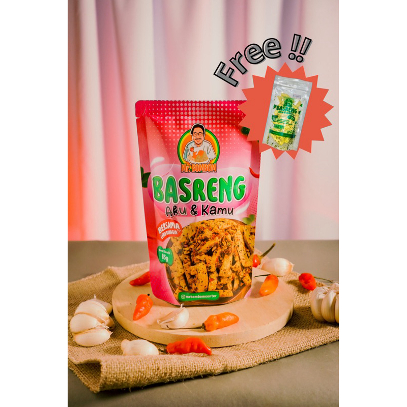 

Mr. Bombom Center - Basreng Aku & Kamu - Beli 2 Pieces Free Basreng Kemasan Khusus