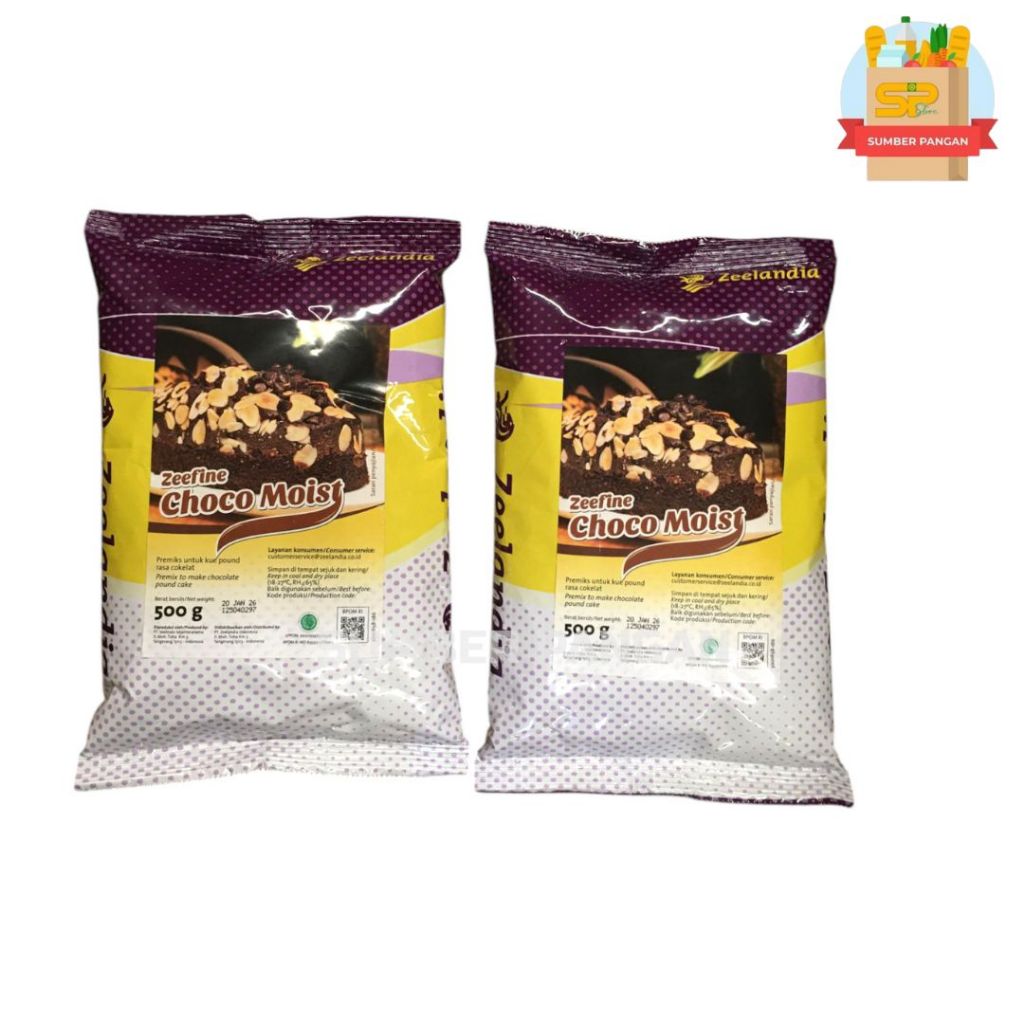 

Zeelandia Zeefine Choco Moist 500gr / Tepung Premix Coklat / Premik Kue Chocolate 500gr