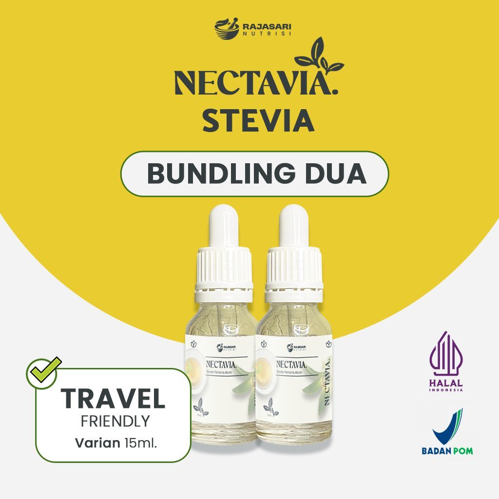 

[Dapat 2] Bundle Combo 2 Nectavia Stevia Tetes 15 ML - Pemanis Alami - Rendah Kalori - Pengganti Gula