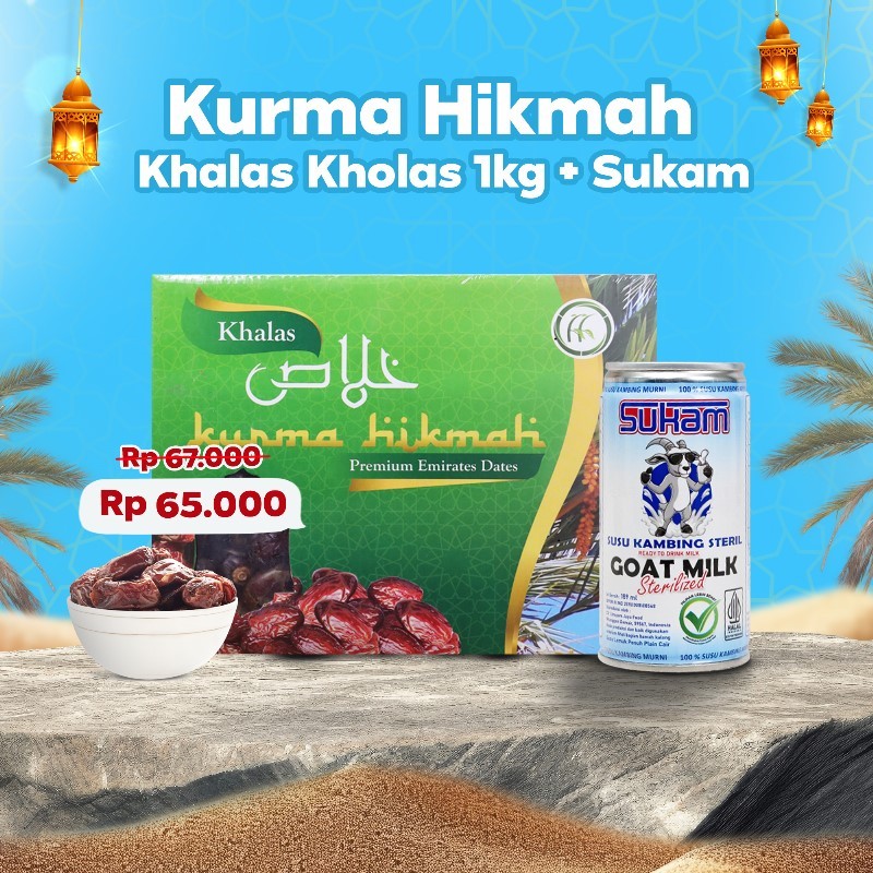 

PAKET BUNDLING - Kurma Hikmah Khalas Kholas 1kg + Sukam