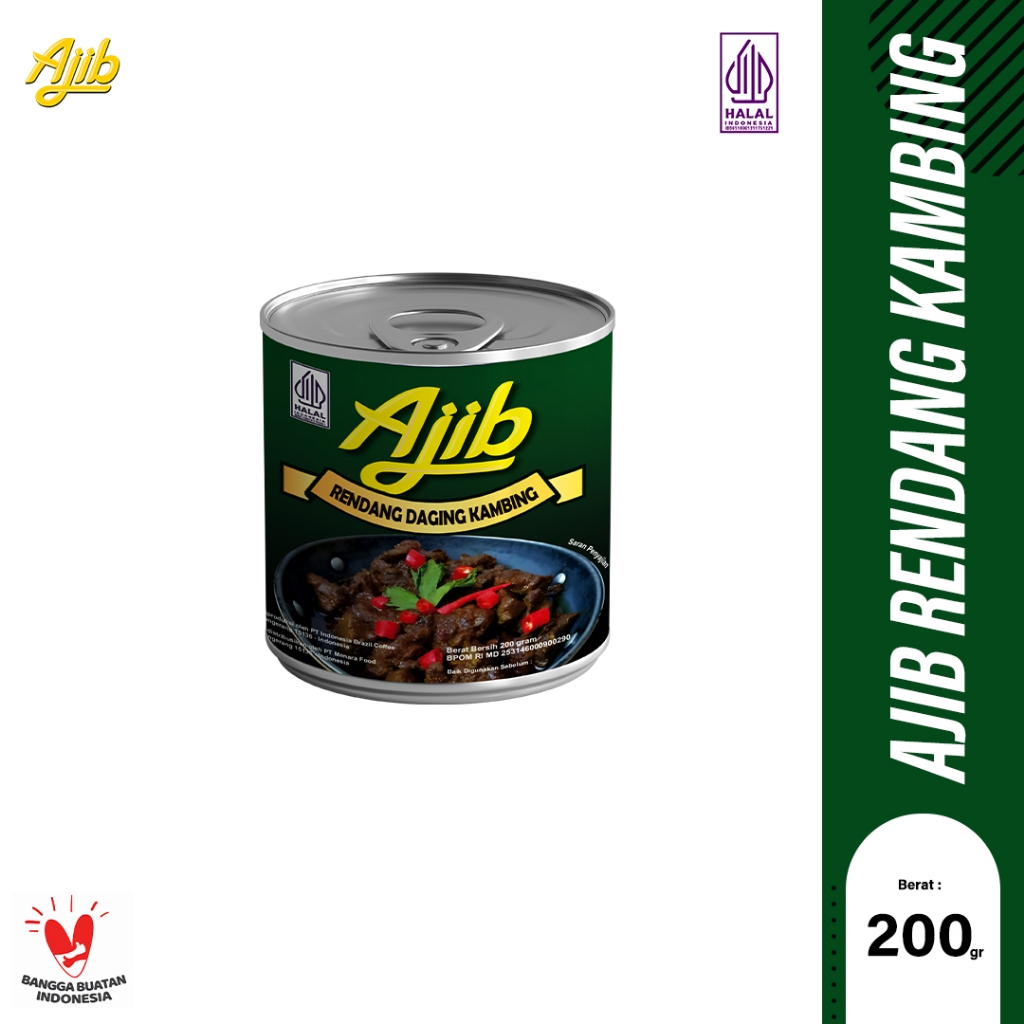 

Ajib Rendang Daging Kambing 200 gr