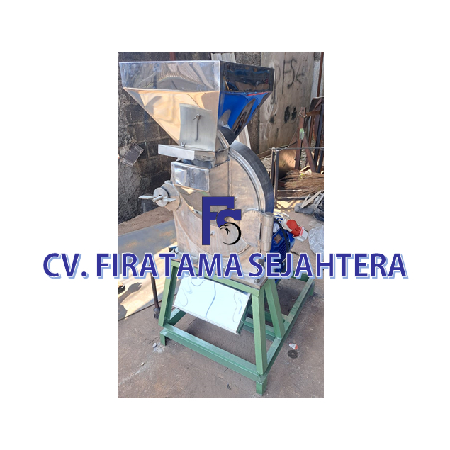 Mesin Penepung Singkong Disk mill FFC 45 Stainless Steel Giling Tepung Singkong + Mesin Diesel 16 PK