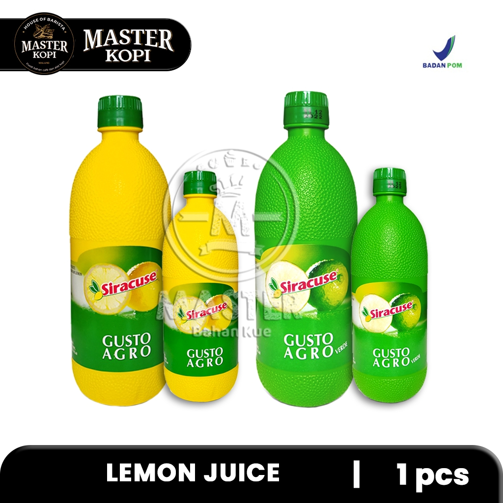 

Sari Buah Jus Lemon / Lime SIRACUSE Fruit Juice Concentrate / Sari Buah Jeruk Nipis Atau Lemon 1 botol