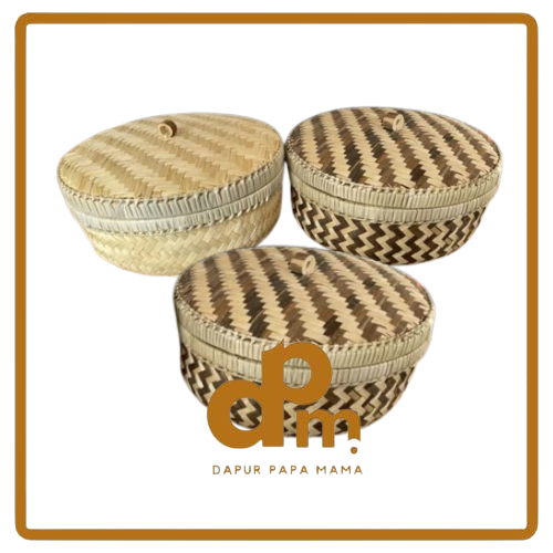 Bakul nasi bambu / wakul nasi / tempat wadah nasi / keranjang ater ater nasi / keranjang seserahan