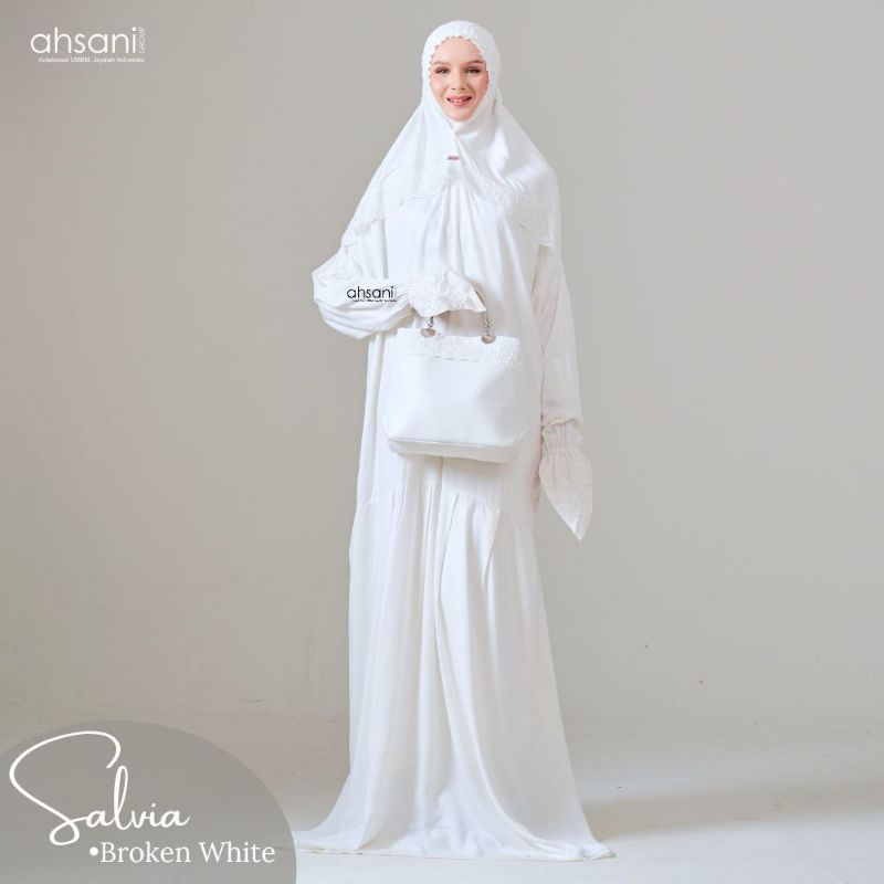 Mukena Terusan Salvia A.36 Rayon Twill Premium ORI By Ahsani