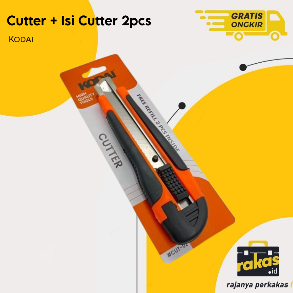 

Cutter Kodai + Isi Cutter 2pcs Berkualitas