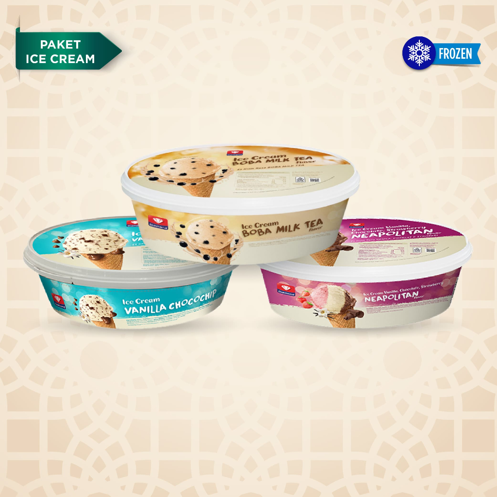 

PAKET ICECREAM 700ML 3 PCS RASA NEAPOLITAN, BOBA MILK TEA, & VANILLA CHOCO CHIP