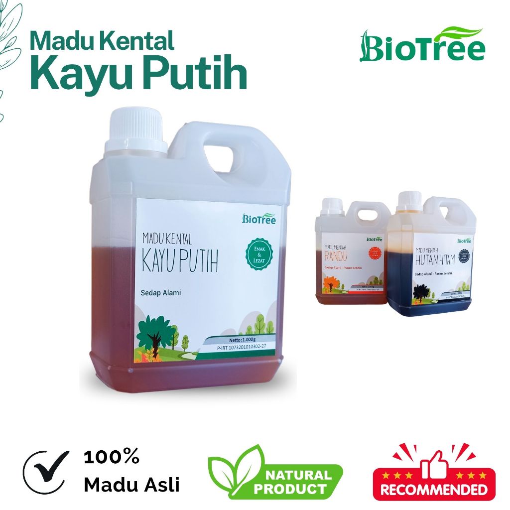 

Biotree - Madu Kayu Putih Full Nektar GRADE A