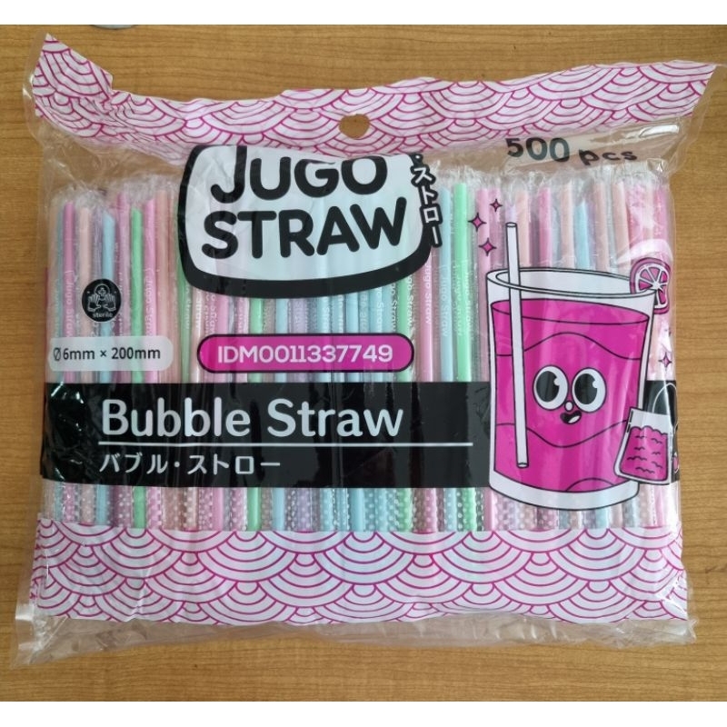 Sedotan Kecil 6mm | 6ml | 6 mm Bening Ungu Hijau warna pastel Lancip Steril Bungkus Plastik Satu Sat