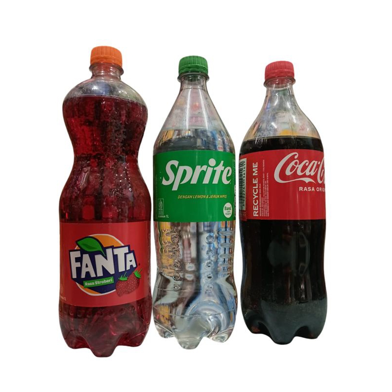 

sprite, cocacola,fanta1L