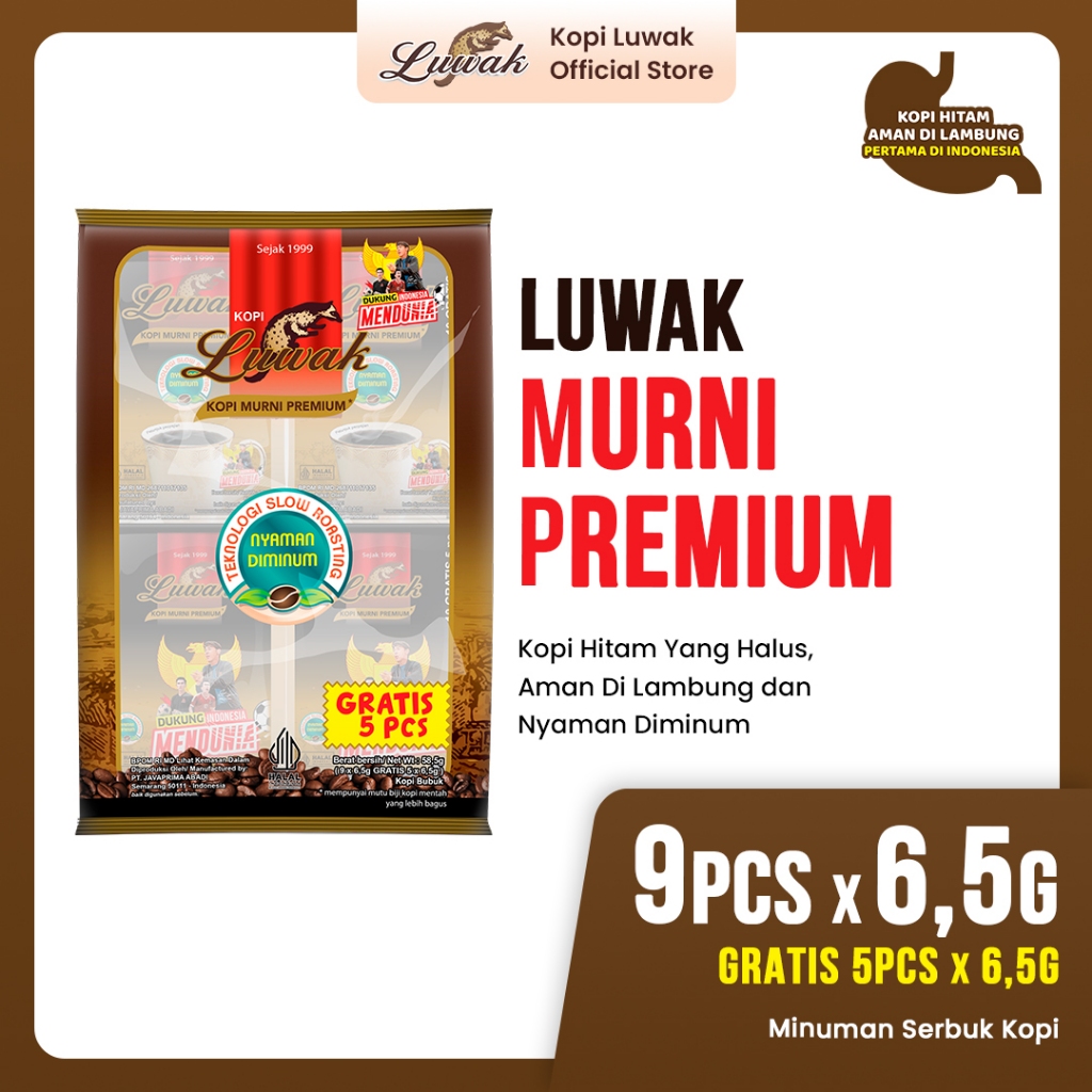 

Kopi luwak murni 6,5gr BAG