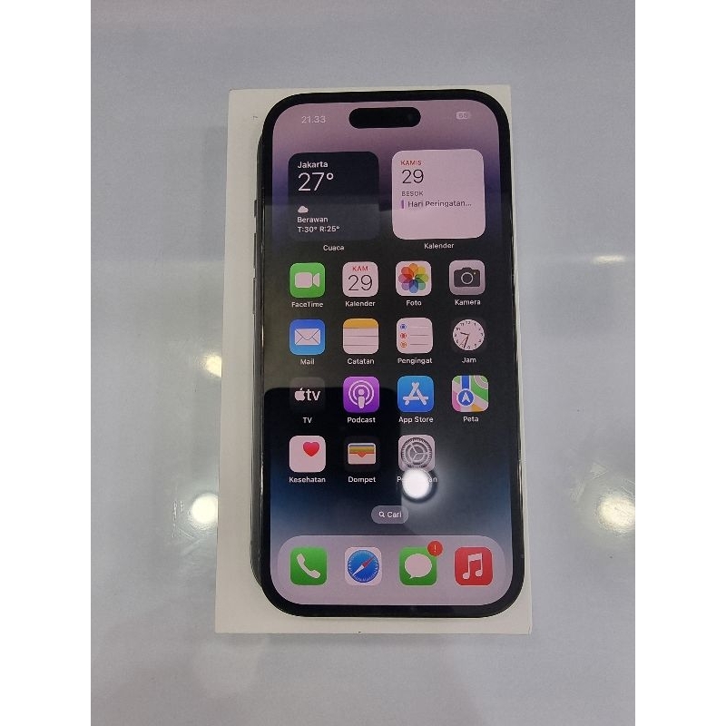 Iphone 14 Pro Max 256Gb Black Ex Garansi resmi Ibox