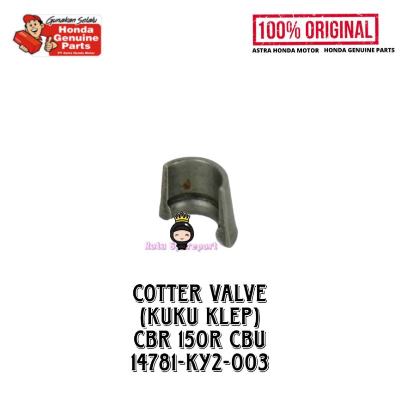 Cotter Valve Honda CBR 150R CBU Original - 14781KY2003 - KUKU KLEP OLD CB150R - KUKU KLEP OLD CBR150