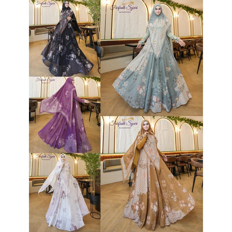 Rayna Series Farfadh Syari by Rayhanco Ceruti Babydoll Premium Import Gamis Syari