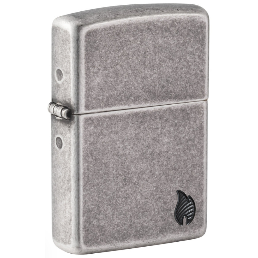Zippo Original 46399 Armor Series Flame (Antique Silver)
