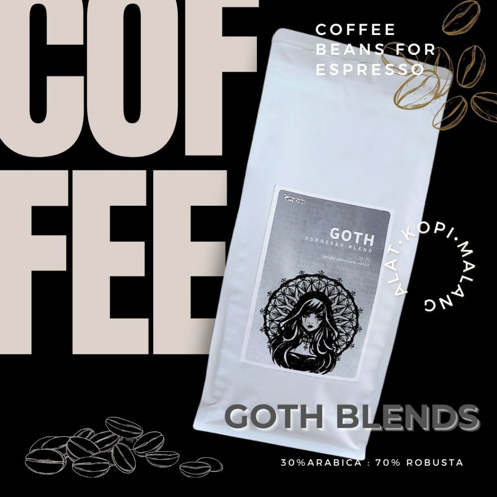 

Coffee Roastbean/Biji Kopi Houseblend Blend Goth 30:70 Arabica Robusta