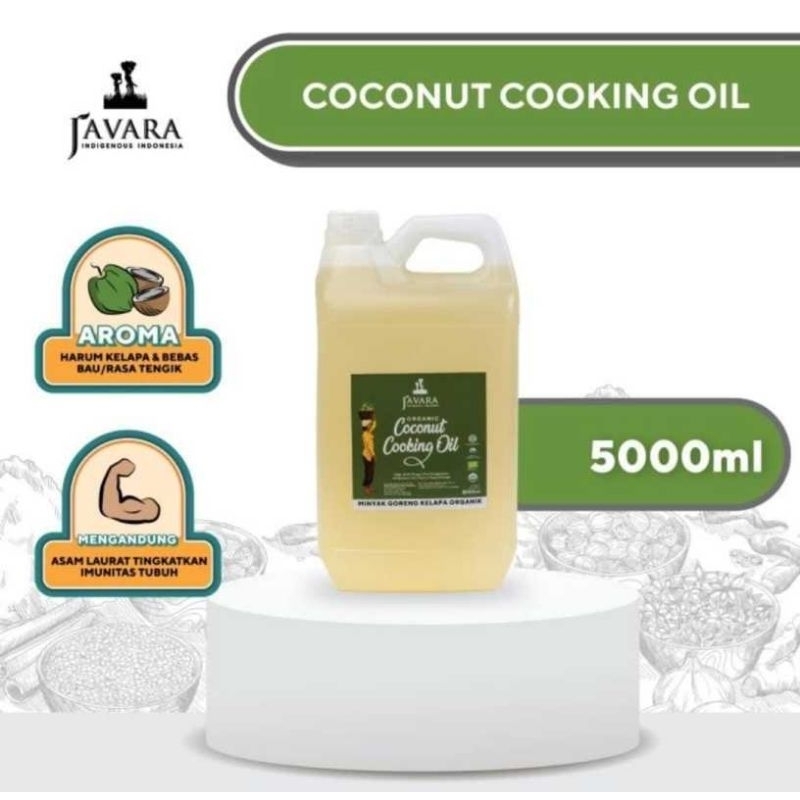 

Organic Coconut Cooking Oil/Minyak Kelapa Organik 5 liter | Javara