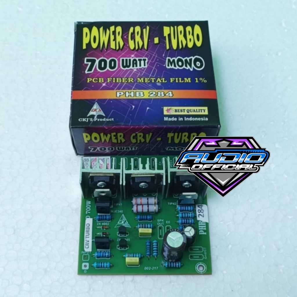 Power CRV TURBO 700W Mono Pcb Fiber Metal Film PHB 284 by CKJ