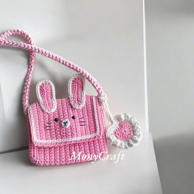 Tas Rajut Kelinci Imut untuk Anak-anak