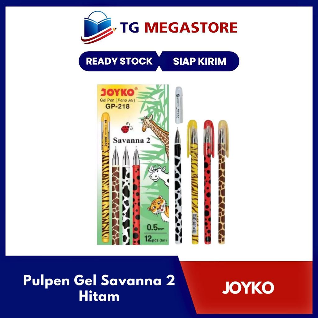 

Pulpen Gel Joyko Savanna 2( GP-218 ) Hitam