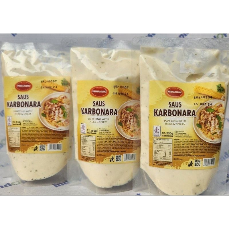 

Prima Agung Saus Garlic Tar-tar Mentai Karbonara Keju Cheese Sauce