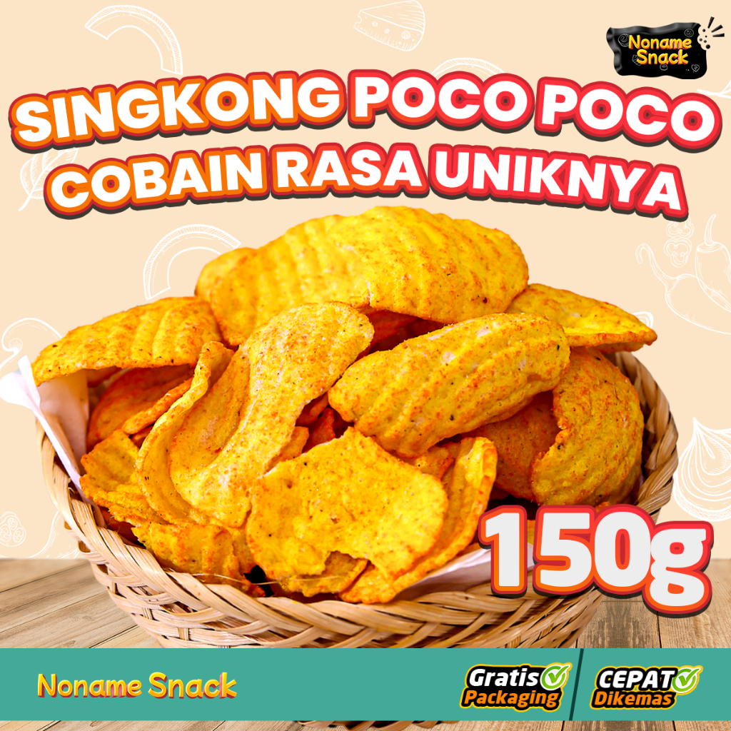 

NoName Snack - Keripik Opak Singkong Poco Poco Matang Grosir 150Gr