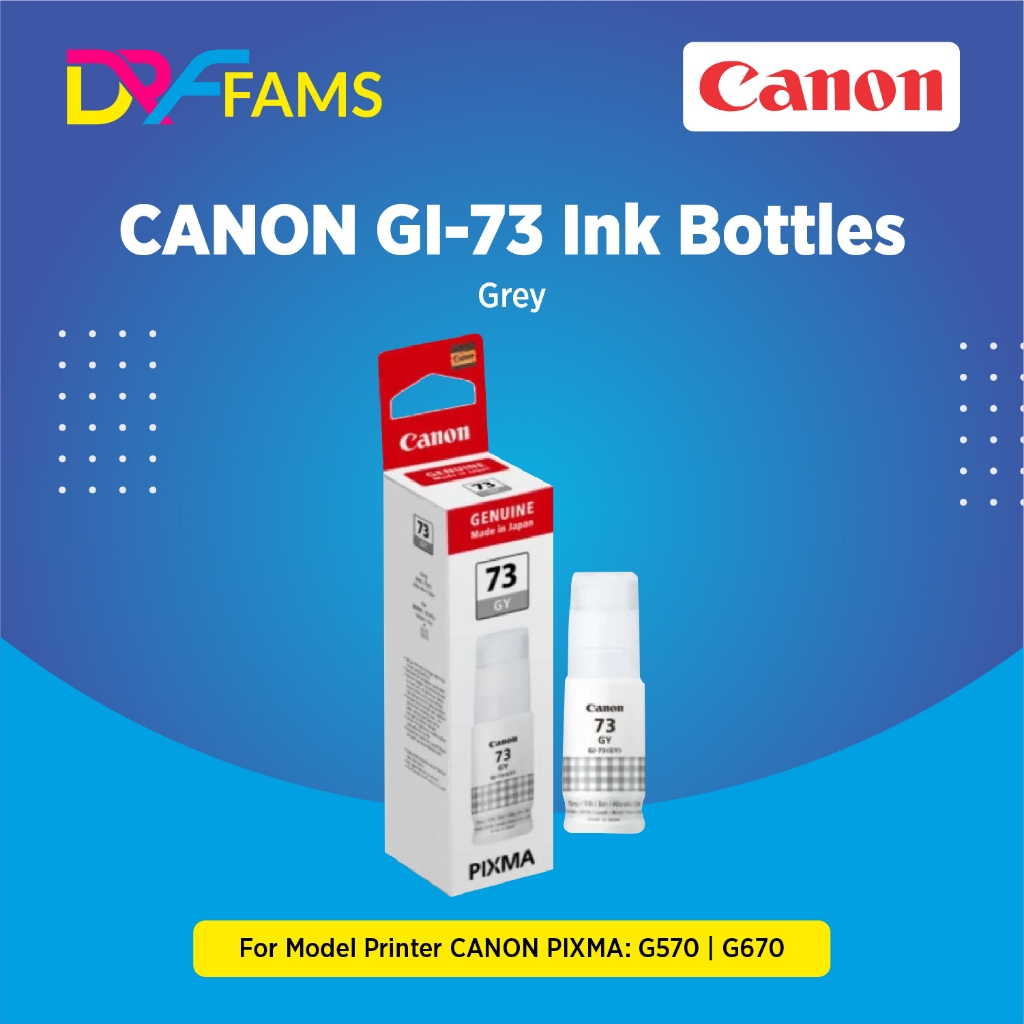 TINTA PRINTER - CANON BOTTLES GI-73 73 FOR G570/G670 - Grey