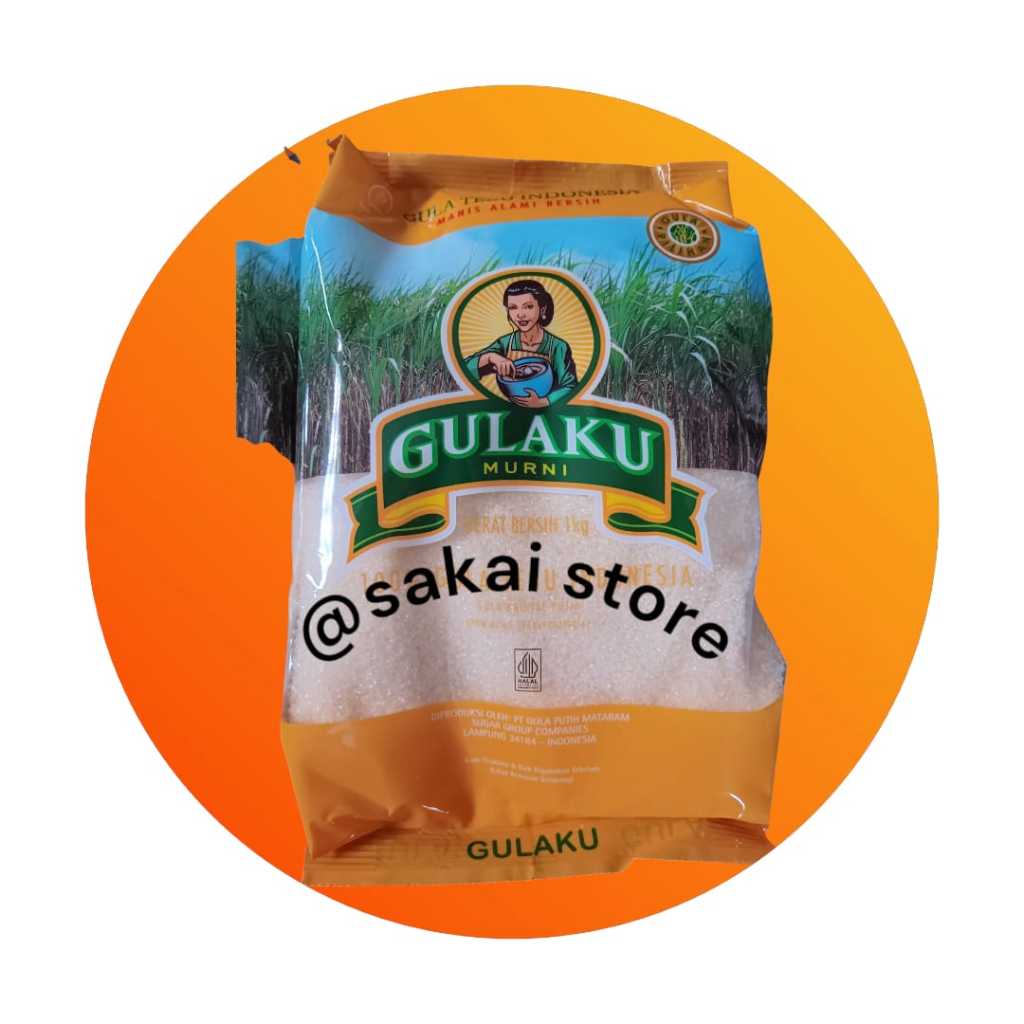 

Gula Tebu Kristal merk GULAKU 1Kg