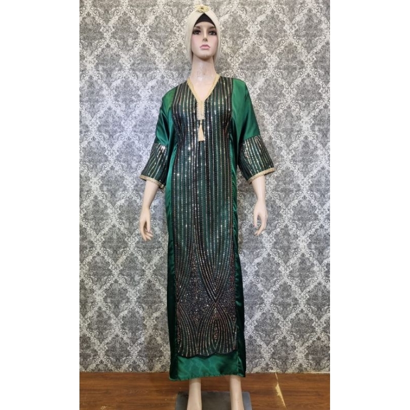Kaftan Sultan Urban Abaya Arabian - Kaftan Gamis Lengan 3/4
