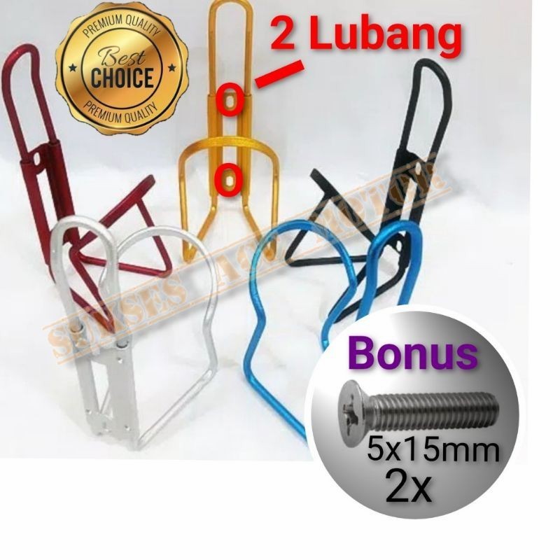 TEMPAT BOTOL AIR MINUM SEPEDA DAN MOTOR KAWAT AQUA FULL CNC