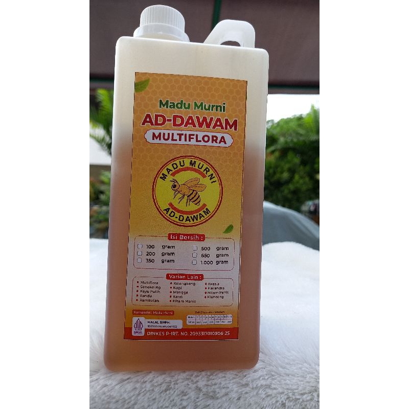 

madu multiflora murni asli ad dawam 1kg