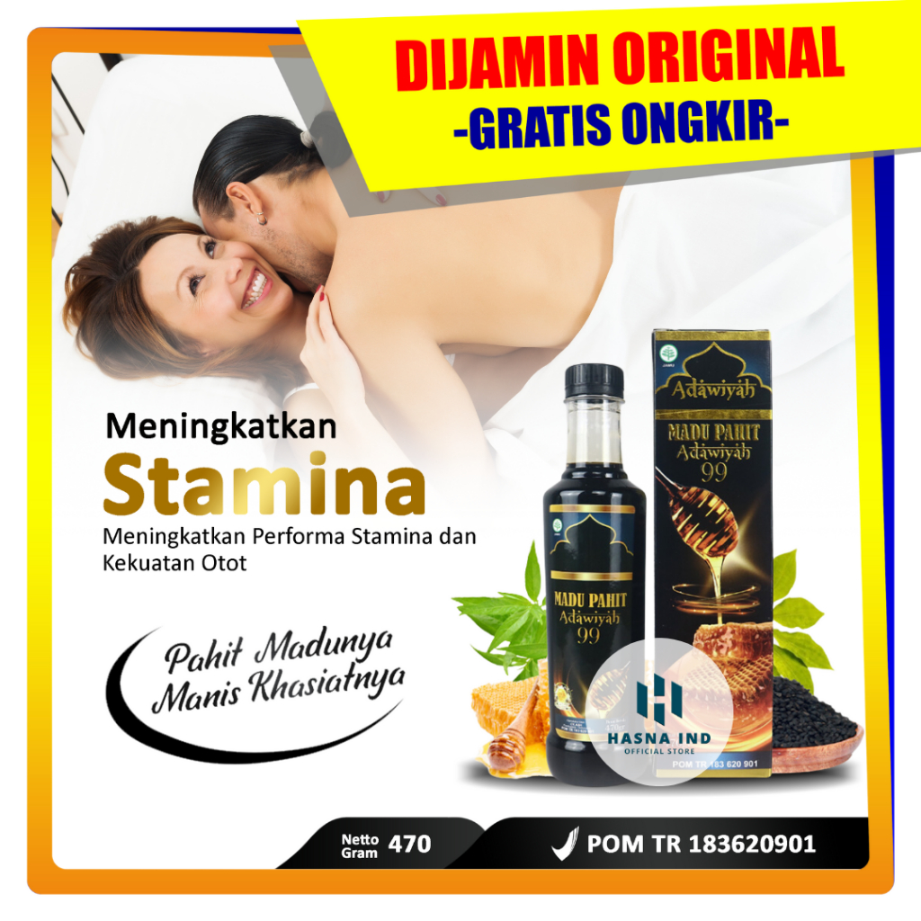 

Madu Pahit Adawiyah 99 - Madu Hitam Plus Propolis, Obat Herbal Meningkatkan Stamina Pria Perkasa