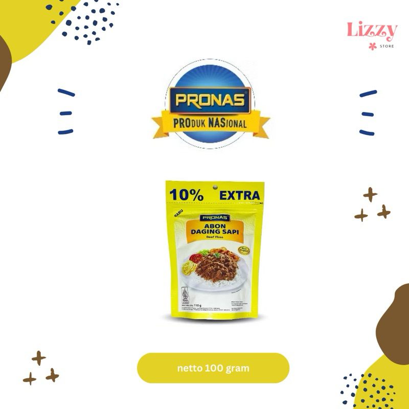 

Pronas Abon Daging Sapi Beef Floss Kemasan Pouch 110gram