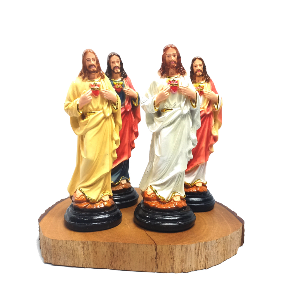 Patung Hati Kudus Yesus 15 cm/Patung Devosi Kepada Hati Kudus Yesus/Patung Hati Kudus Yesus Katolik