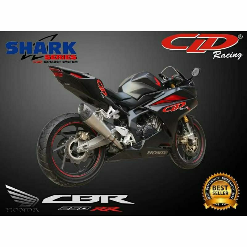 Knalpot Racing New CBR 250 RR type Shark Series by CLD Racing Original