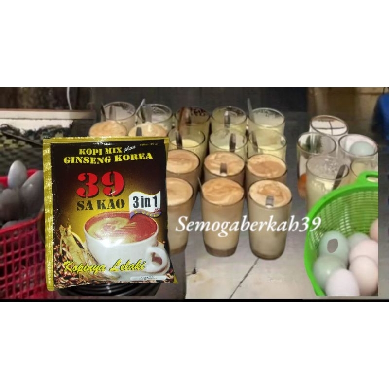 

Kopi 39 premium sakao ginseng Korea, ecer per sachet