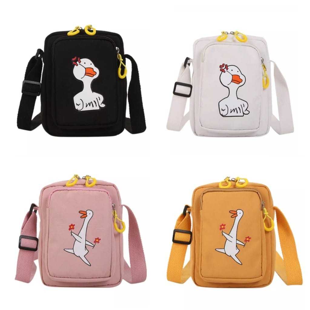 Fitriani_Bag - Tas Selempang Anak Wanita & Pria Terbaru Kekinian Carakter Mini DONAL DUCK Korea