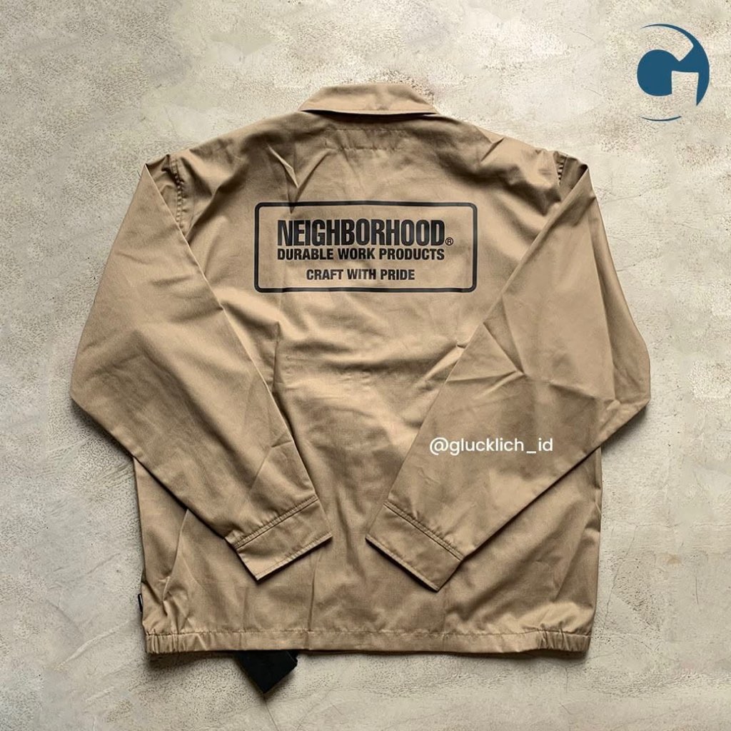 Neighborhood, Zip Work Jacket SS23 in Beige