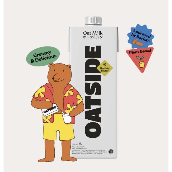 

Susu OATSIDE Oat Milk Barista Blend 1L (2pcs) | Susu Oat