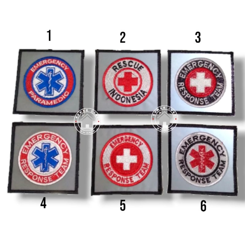 logo bordir emergency paramedic | rescue indonesia