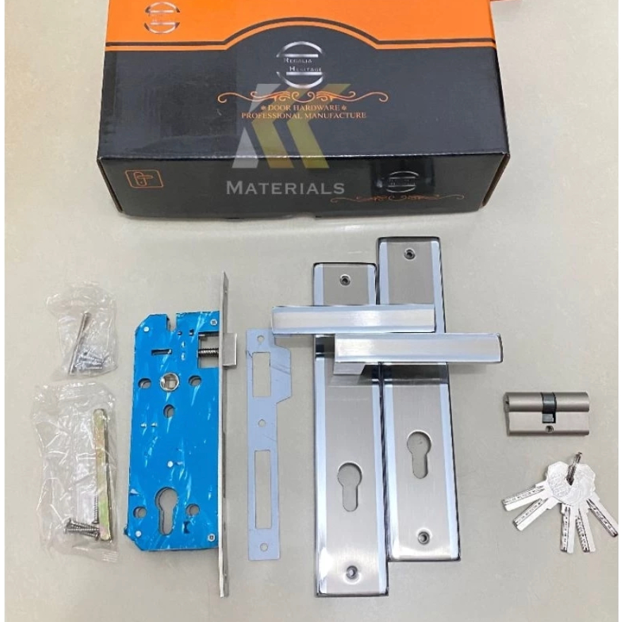 KUNCI PINTU BESAR TEBAL / HANDLE PINTU BESAR TEBAL / GAGANG PINTU BESAR MINIMALIS MERK REGALIA HERIT