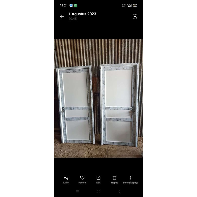 kusen & pintu aluminium 80× 200