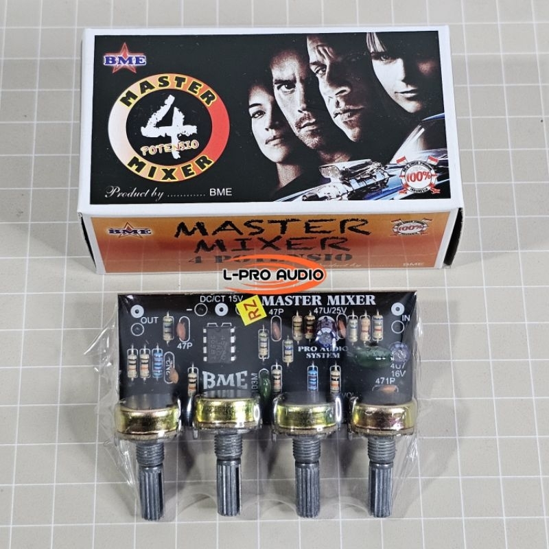 Kit master mixer 4 potensio