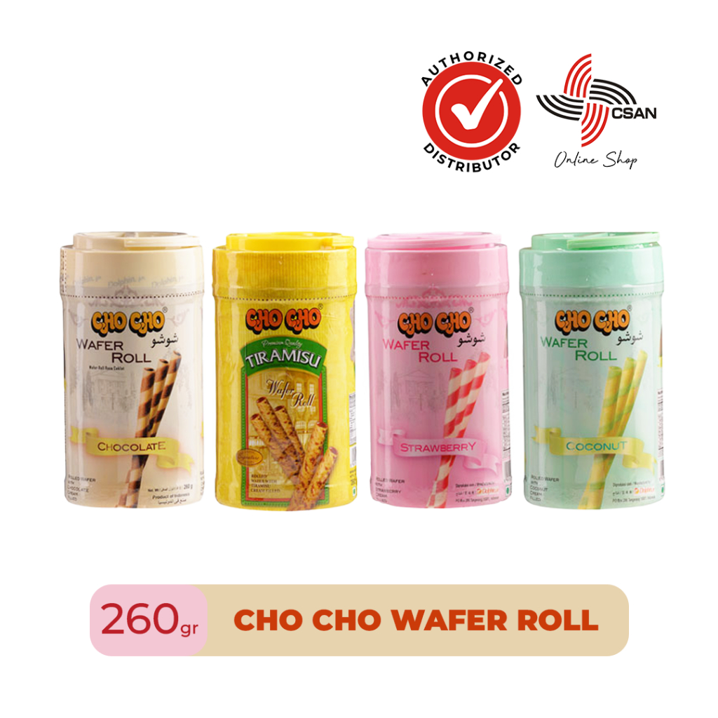 

Cho Cho Wafer Stick - Roll - Chocolate - Tiramisu - Strawberry - Coconut