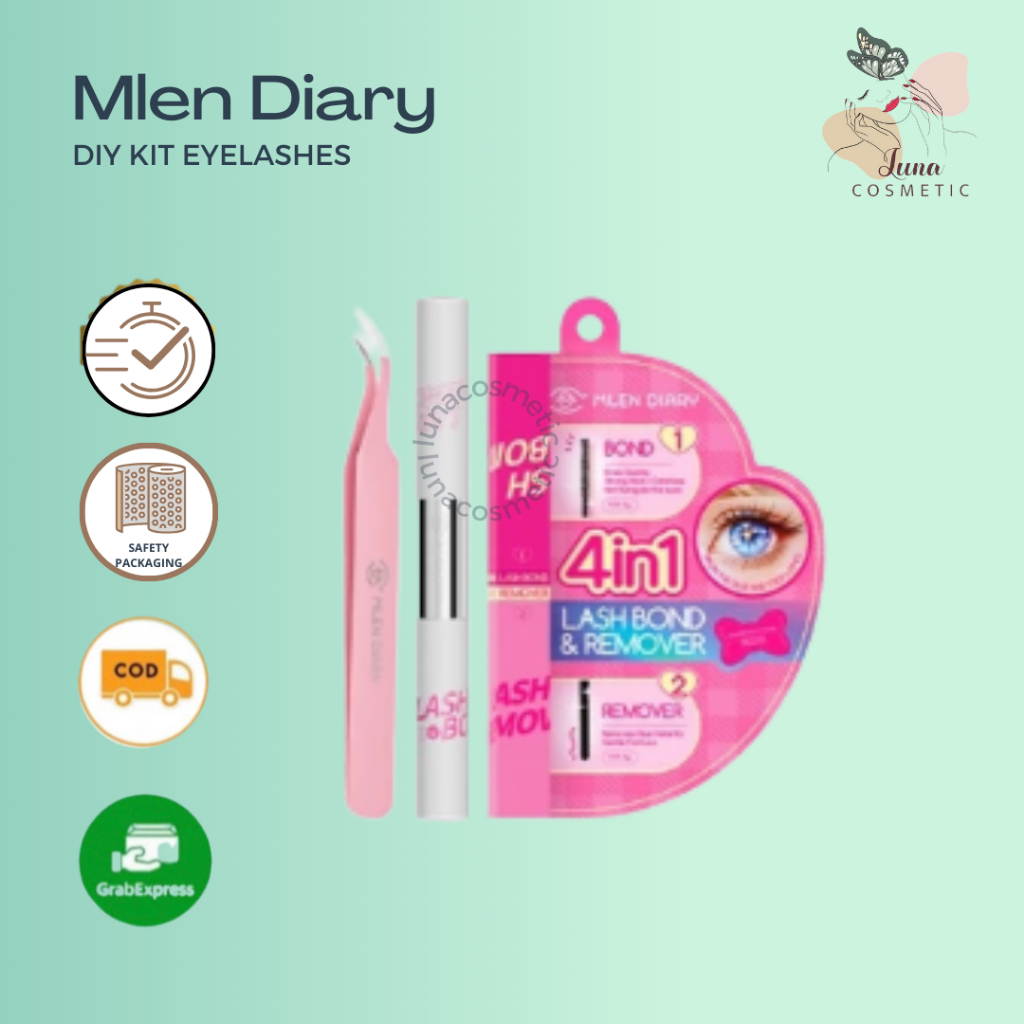 Mlen Diary DIY Kit Tweezer + Eyelash Remover