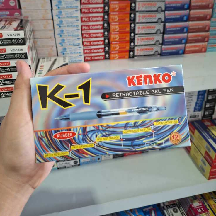 

(PACK)Pulpen Kenko K-1 Retractable dan K1 Eco Gel Pen 0.5mm