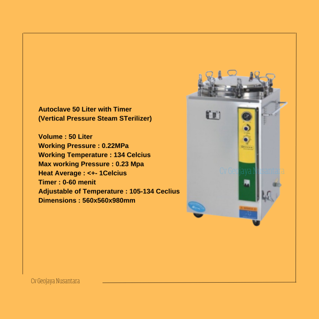 Autoclave Sterilisator Sterilizer 50 Liter
