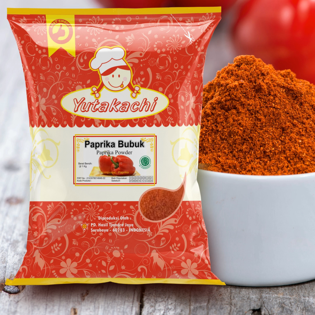

Paprika Bubuk 100gr Yutakachi / Paprika Merah Bubuk / Bumbu Rempah Bubuk / Bumbu Masak Dapur