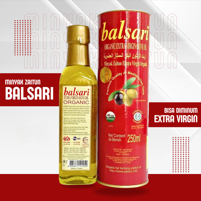 

Minyak Zaitun Balsari Organic 250ml Termurah