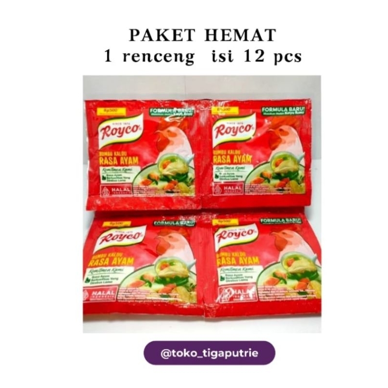 

Royco Bumbu Kaldu Rasa Ayam (isi 12 pcs)